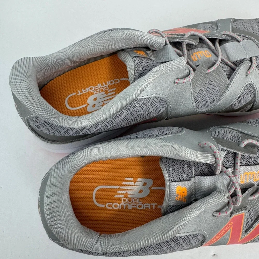 New Balance 536 Walking‎ Shoes Womens 7.5 Grey Orange Mesh Sneakers WW536SP